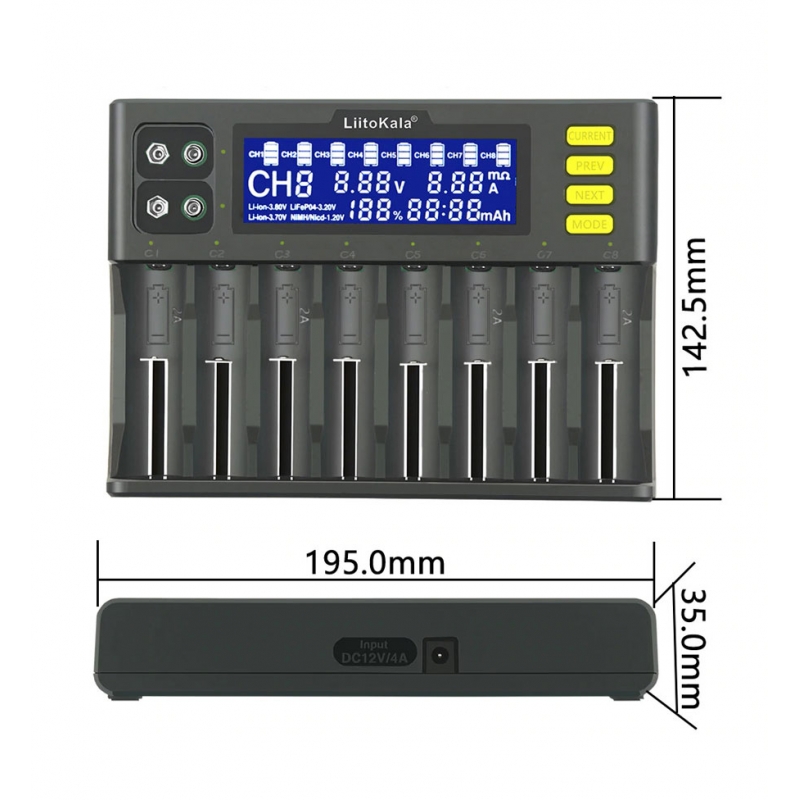 Зарядное устройство для аккумуляторов LiitoKala Lii-S8