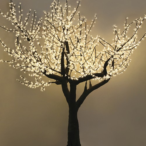 Светодиодное дерево Сакура 1,5 м, 240 LED с керамическим стволом (теплый белый)