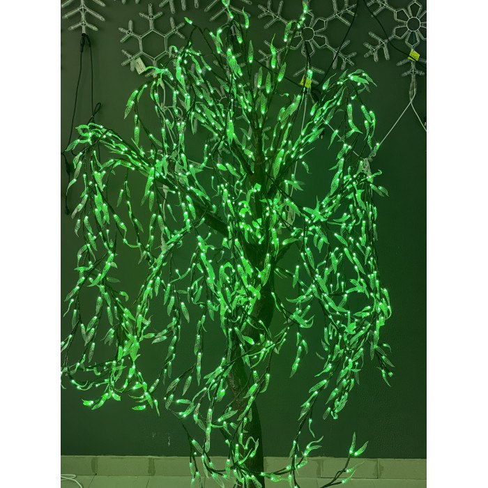 Светодиодное дерево Ива 2,5 м 1080 Led уличное IP65 24V (зеленое)
